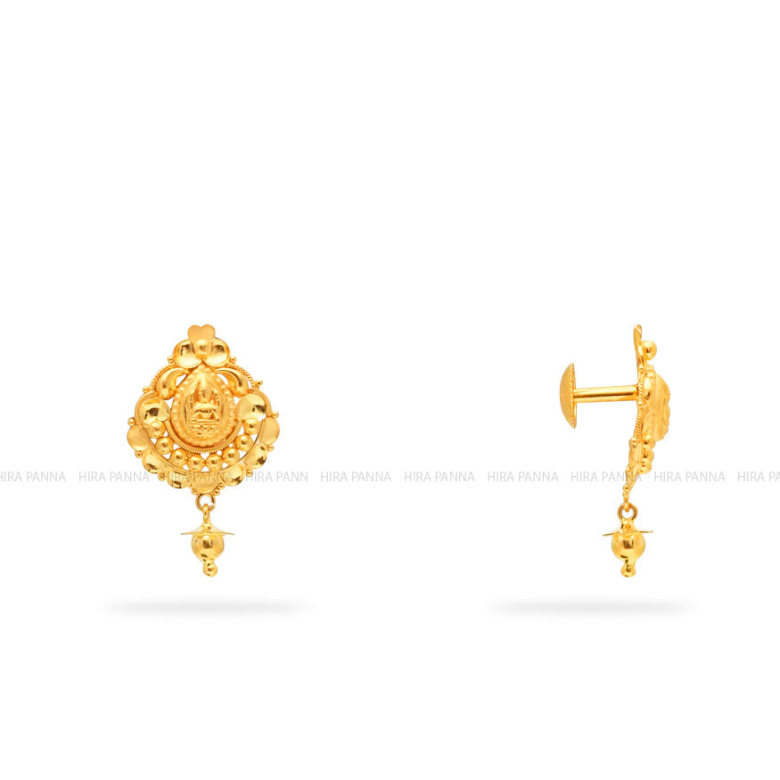 Top Stylish 1 Gram Gold Stud Earrings - Latest Casual Gold Studs With  diamonds And Ruby - YouTube